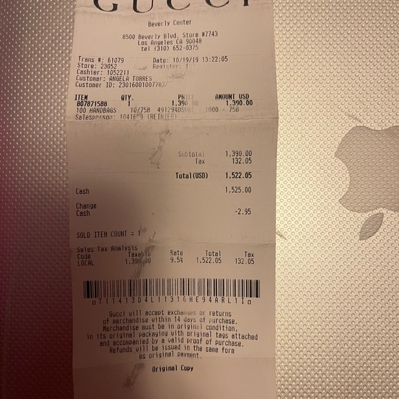 Gucci Fanny Pack - Black with Gold - Picture 7 of 8